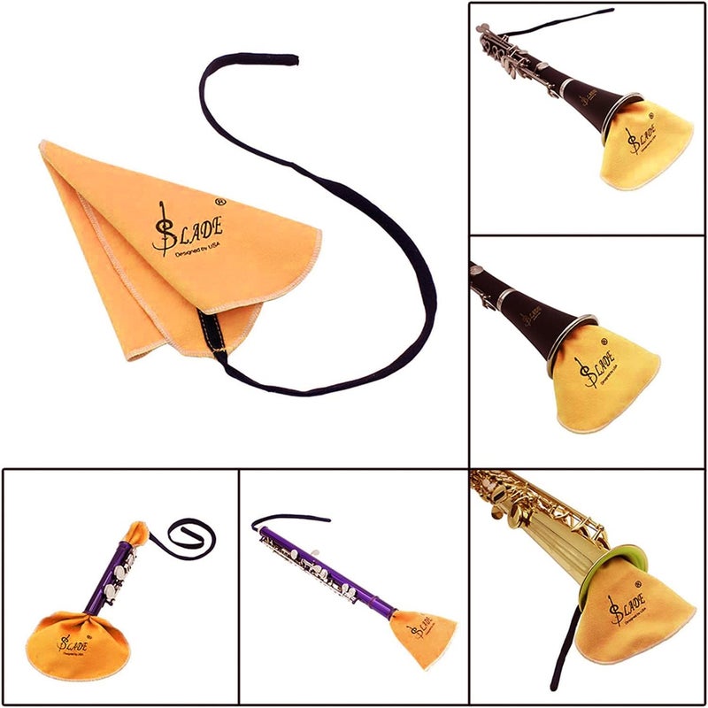 Lerodite Cleaning Cloth Swab for Inside Tube Suitable for Clarinet Piccolo Flute Sax Saxophone (orange) - Image 4